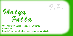 ibolya palla business card